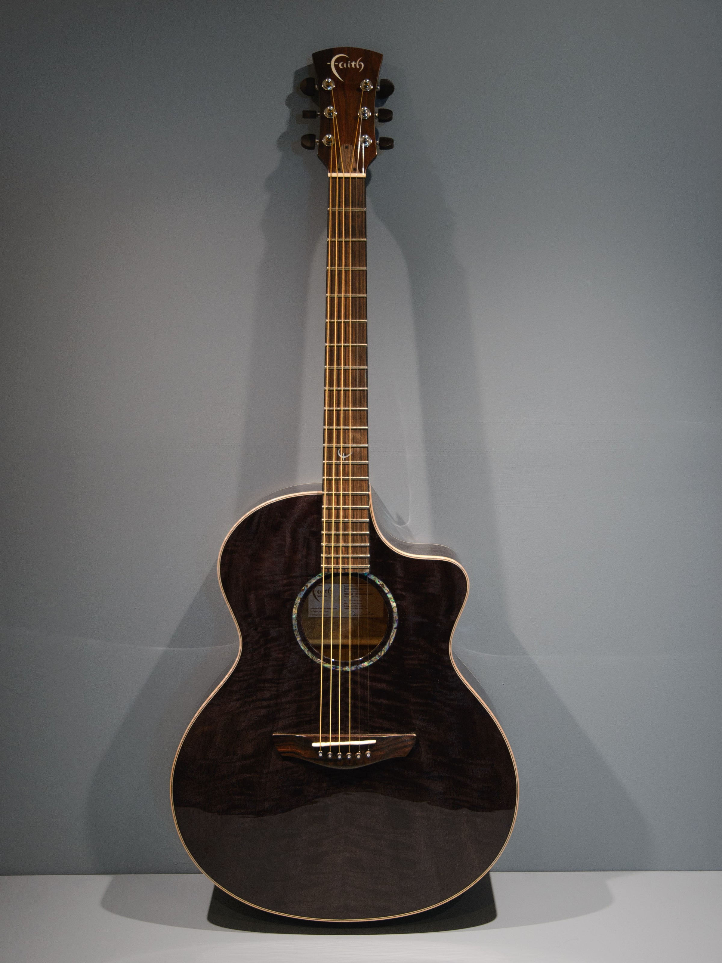 Faith FX Neptune Moondust Grey electro-acoustic guitar | Dots Music